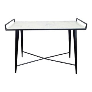 Threshold With Studio McGee Pleasant Grove Marble Top Console For Sale