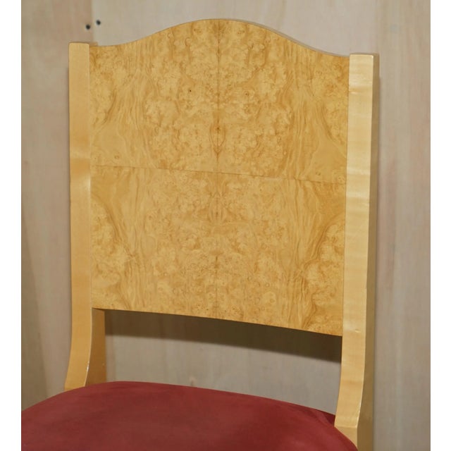 Set of Sycamore Wood Pimlico Side Chairs from Viscount David Linley For Sale - Image 4 of 18
