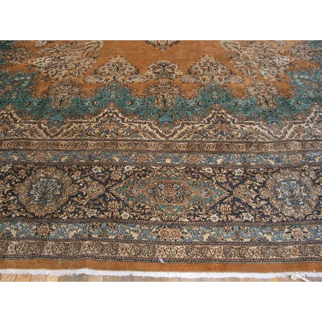 Persian Antique Persian Kerman Rug For Sale - Image 3 of 5