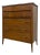 1960s Broyhill Premier “Saga" Highboy Dresser - Mid-Century Modern Chest With Starburst Carvings For Sale