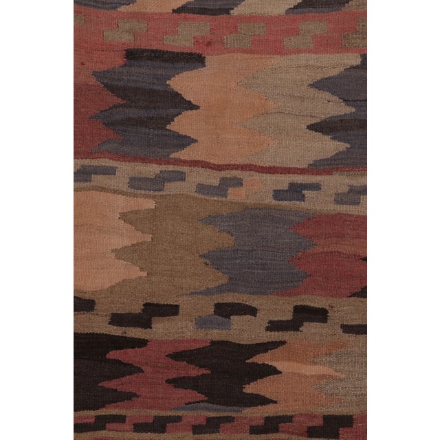 Vintage Persian Kilim Runner, Tribal Rug With Playful Chevrons - Rug & Kilim For Sale In New York - Image 6 of 8