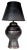 Black Brutalist Pottery Table Lamp Base C 1970's For Sale - Image 8 of 12