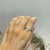 Oval Cut Emerald & Diamond Pavé Cocktail Ring in 925 Sterling Silver, Size 8 For Sale - Image 10 of 15