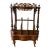 Victorian Burr Walnut Carved Canterbury, C. 1880 For Sale