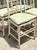 Vintage Distressed Wood Faux Bamboo Spindle Back Chairs - Set of 4 For Sale - Image 11 of 18