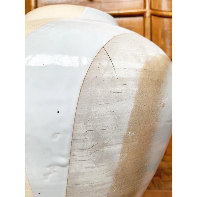 Thom Lussier Colorblock Glaze Ceramic Vessel #3 For Sale In New York - Image 6 of 8