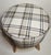 Vintage Plaid Upholstered 4-Legged Ottoman Footstool For Sale - Image 4 of 4