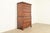 Queen Anne 18th Century Antique English Chippendale Burled Walnut Highboy Dresser For Sale - Image 3 of 15