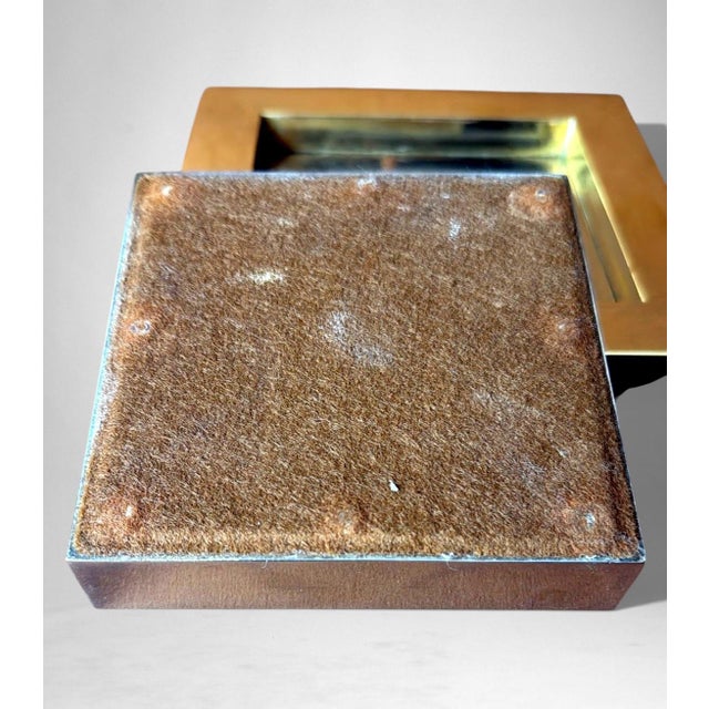 Romeo Rega Style Italian Steel and Brass Ashtray For Sale - Image 15 of 17