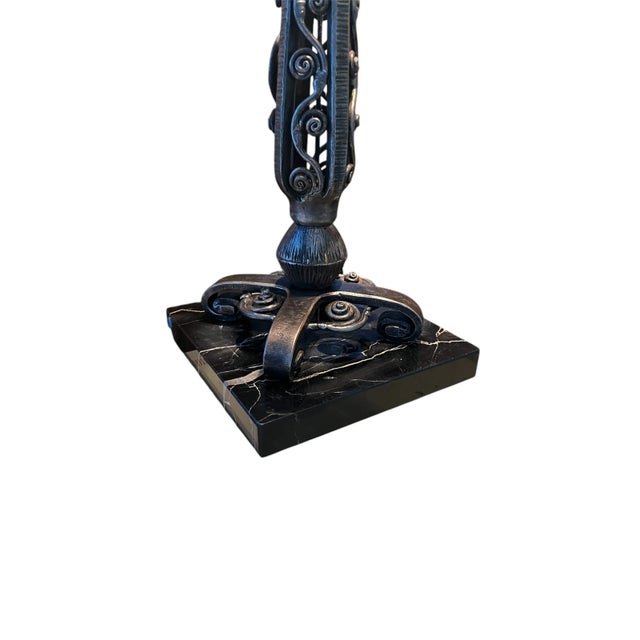 1990s French Art Deco Table Lamp For Sale - Image 4 of 4