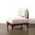 Mid-Century Modernist Sculptural Oak Lounge Chairs in Off White Boucle For Sale - Image 4 of 17