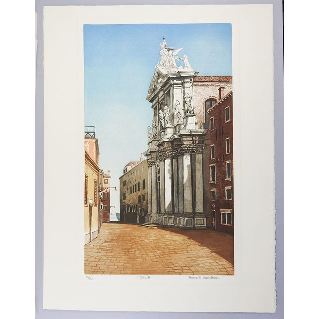 Late 20th Century Santa Maria Assunta Venice Italy Etching For Sale In Seattle - Image 6 of 6