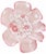 Late 20th Century Vintage Mikasa "Rosella" Pink Floral Frosted & Clear Glass 3 Piece Hostess Set - Bowl, Platter & Vase- R For Sale - Image 5 of 5