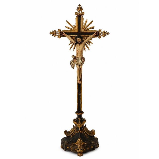 Wooden Crucifix, 19th Century For Sale - Image 6 of 6