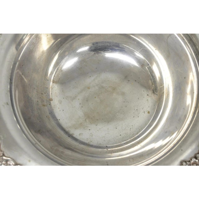 Mid 20th Century Towle Victorian Silver Plated Floral Punchbowl Champagne Chiller Ice Bucket For Sale - Image 11 of 16