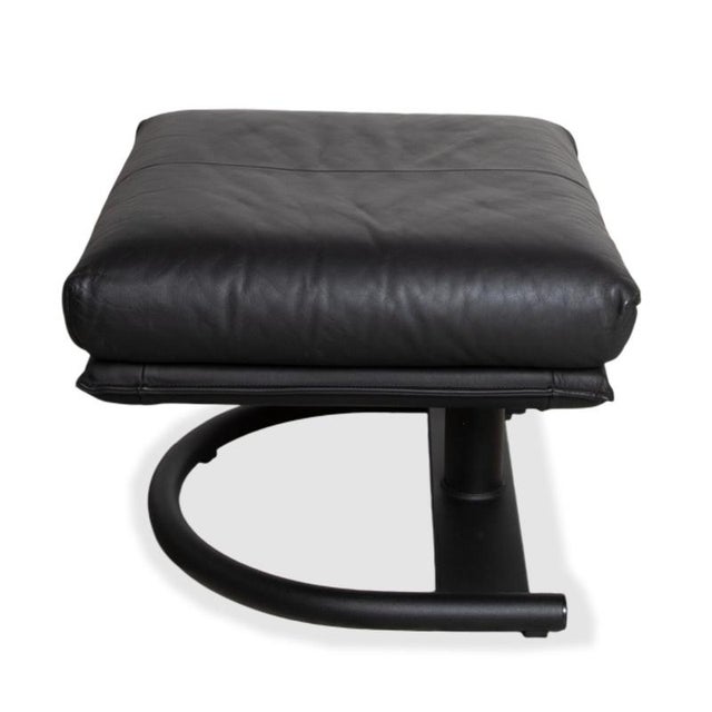 Black Leather BMP 418 Stool from Rolf Benz For Sale - Image 12 of 13