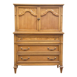 Weiman the Rockwood Collection Solid Cherry Italian Neoclassical 40" Chest on Chest 533-111 For Sale