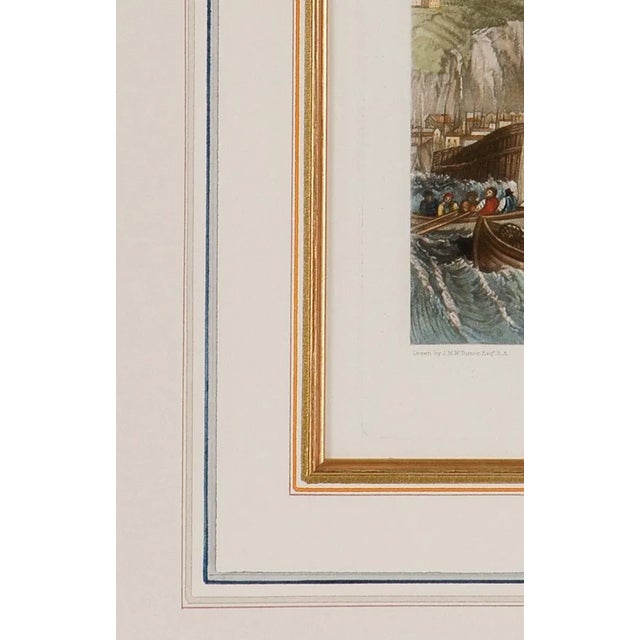 Mid 19th Century A View of Dover, England: A Framed 19th C. Engraving After J. M. W. Turner, 1859 For Sale - Image 5 of 6