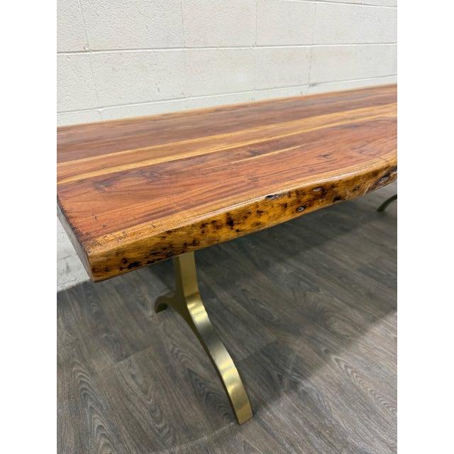 This is a gorgeous and authentic West Elm live edge dining table. Crafted from thick solid acacia wood with dramatic...