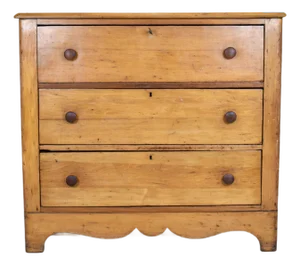Antique Pine Chest of Drawers, Late 19th C.