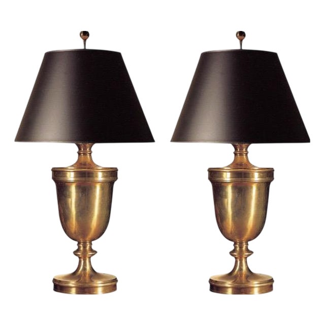 E. F. Chapman Classical Urn Table Lamps by Visual Comfort, Set of 2 For Sale