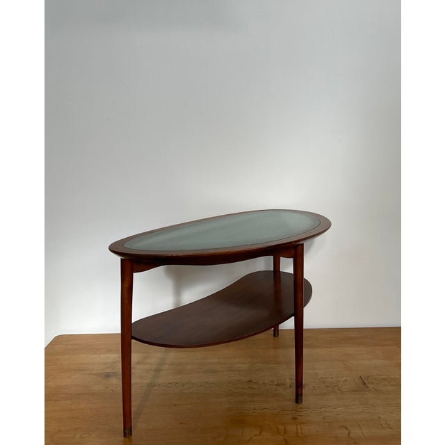 1950s 1950s Attributed to Anton Kildeberg Organic Kidney Shaped Mahogany Coffee Table For Sale - Image 5 of 18