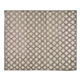 Moroccan Hand Knotted Wool Rug, 8'1"x9'10" For Sale