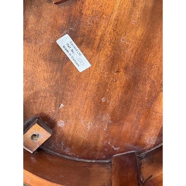 Vintage Sarreid Mahogany Drinks Table For Sale - Image 9 of 12