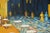 1980s Mid Century Impressionist Style Night Cafe & Street Scene Painting For Sale - Image 5 of 12