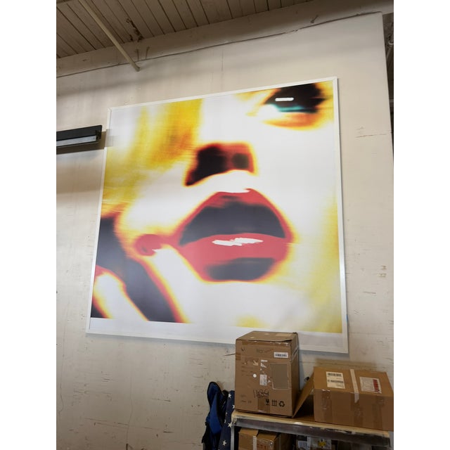 This striking oversized contemporary photograph, professionally mounted on foamcore, delivers dramatic scale and bold...