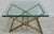 Measurements ( L x W x H)24 x 24 x 15.25 Great shape tight and sturdy. metal and glass. minor age related wear and...