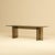 The Noor is a bronzed glass lounge table, a low, elongated table for the space in front of a sofa in which the material is...