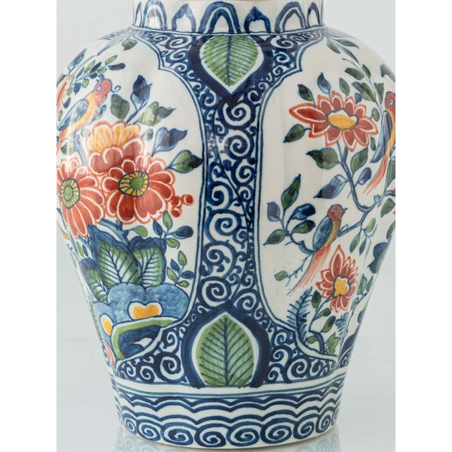 Chinoiserie Delft Table Lamp by Royal Tichelaar Makkum, 1940s For Sale - Image 15 of 17