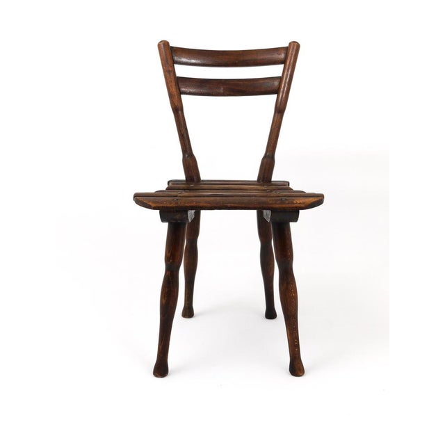 Viennese Wooden Children's Chair from Thonet, Austria, 1900s For Sale - Image 3 of 15