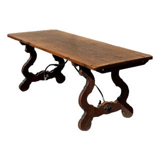Antique Spanish Dining Table in Oak, 1700s For Sale