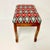 Wood 1970s Mid-Century Boho Chic Folk Art Needlepoint Stool Bench. For Sale - Image 7 of 14