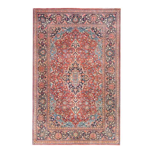 Early 20th Century Persian Kashan Rug For Sale