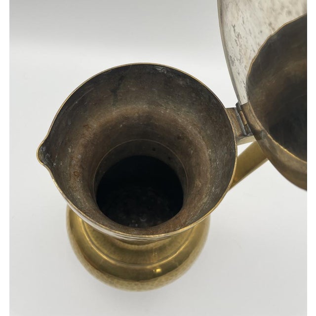 Large Vintage Brass Jug For Sale - Image 10 of 12