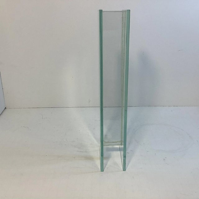 1980s Contemporary Post Modern Glass Bud Vase For Sale - Image 4 of 10