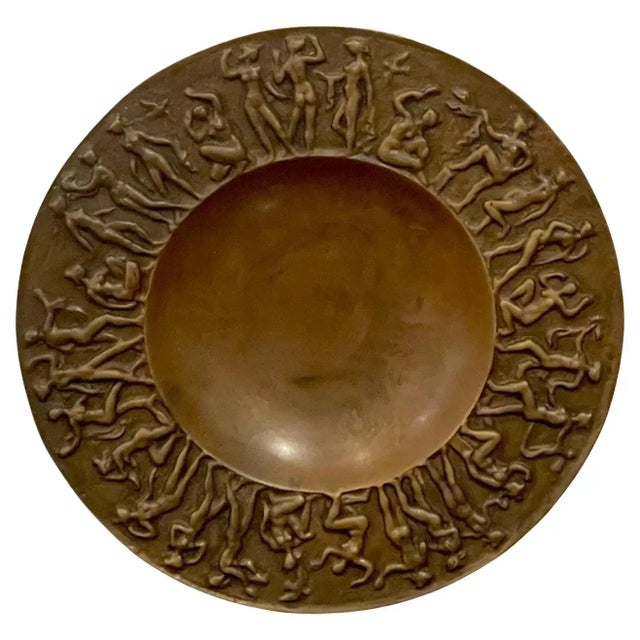 Mid 20th Century French Modern Bronze Vide-Poche, Dancing Female Nudes For Sale In West Palm - Image 6 of 6