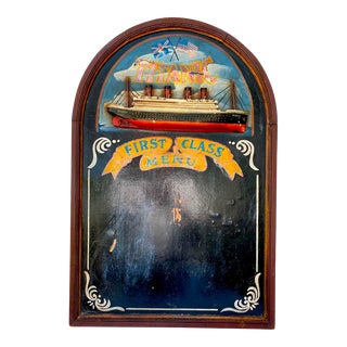 Replica Wooden Titanic First Class Menu Chalk Board For Sale