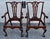 Antique Pair Mahogany Armchairs Chippendale Style Carved Ball Claw Foot Dining For Sale - Image 16 of 18