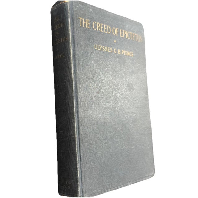 Illustration Antique Copy of The Creed of Epictetus 1916 First ED Stoic Philosopher For Sale - Image 3 of 4