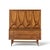 Broyhill Brasilia Mid Century Walnut and Brass Gentlemans Chest Highboy Dresser This highboy measures: 44 wide x 19.25...