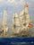 Wood Large British Naval Battle Oil Painting by Graham Jowett-Ive, Mall Galleries 2005 For Sale - Image 7 of 18