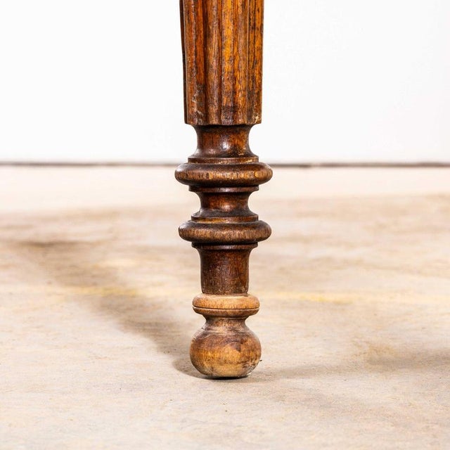 Brown Large French Rectangular Dining Table, 1940s For Sale - Image 8 of 9