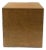 Wood Pedestal Cube End or Side Table, Modern Design Style, Circa Mid-20th Century For Sale