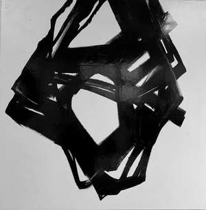 Kardesch, Noir Miroir, Oil on Canvas