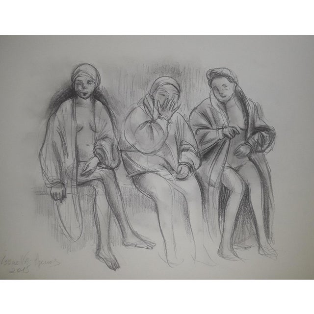 Veronika Issaeva-Agenos Hammam, 2015 Pencil drawing on paper Signed by the artist Dimensions 30 x 40 cm This piece is...