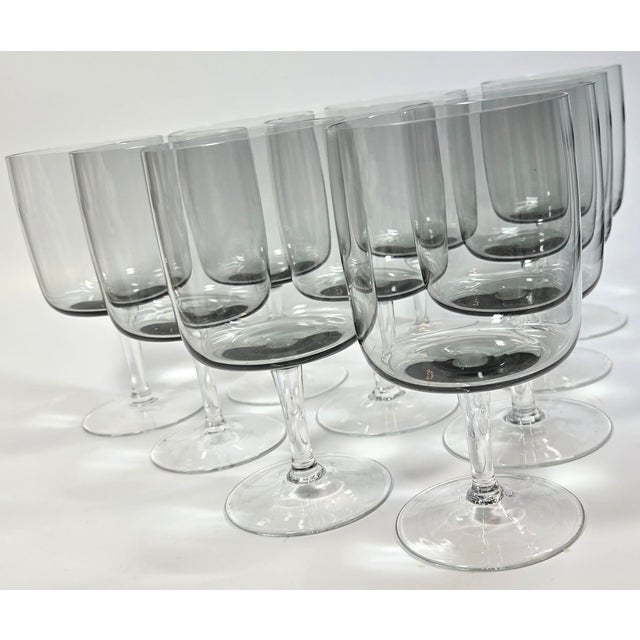 Mid-Century Smoke Goblets- Set of 10 For Sale - Image 6 of 12